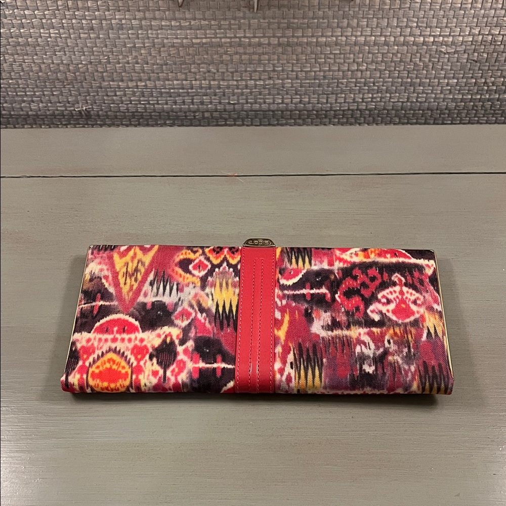 Lodis Red and Multicolor Patterned Wallet
